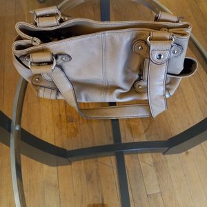 Leather designer purse